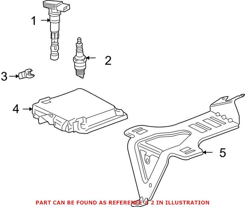 Porsche Spark Plug 99917022190